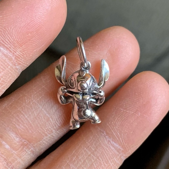 NWOT Stitch Pendant Dangle Charm Sterling Silver 925 - Picture 3 of 10